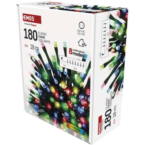 Emos Božična veriga, 18 m, večnamenska, večbarvna Slike