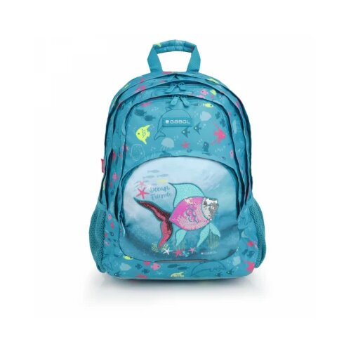 Gabol Ranac školski ergonomski 32x44x18 cm 21l-0,56 kg Acqua Cene