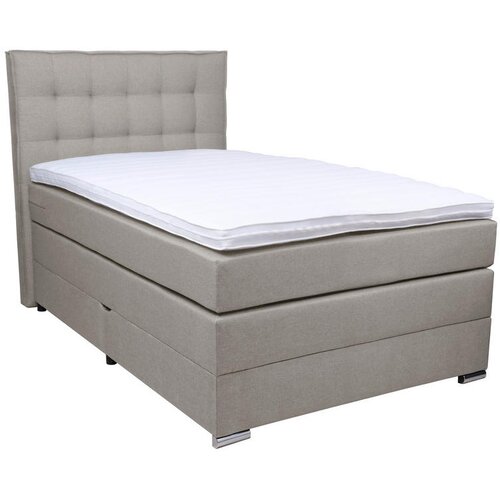 Boxxx BOXSPRING POSTELJA 120 cm x 200 cm , tekstil siva Cene