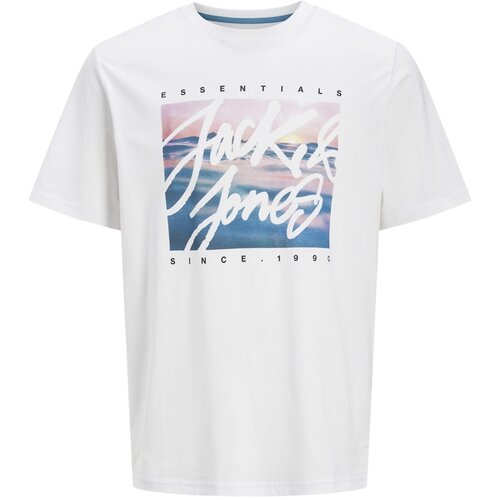 Jack & Jones Majica Colton 12268438 Bela Standard Fit Cene