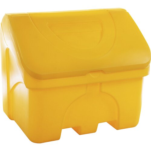 eurokraft basic Zaboj za skladiščenje in posipni material, prostornina 400 l, rumene barve Cene