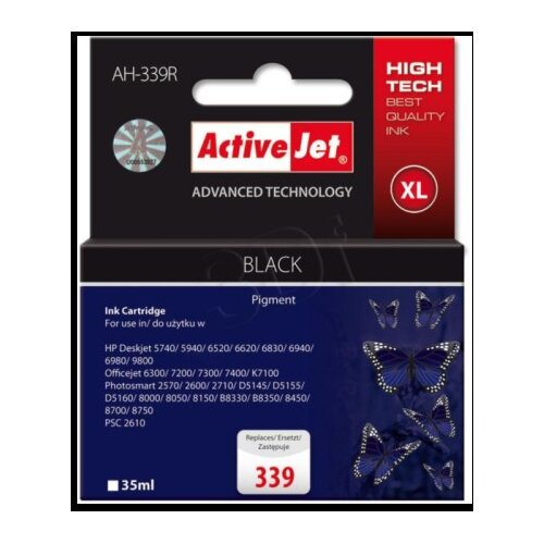 Activejet črno črnilo HP C8767EE 339 Cene