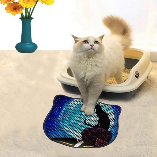 WALLXPERT Kdkafa0131 multicolor cat litter mat Cene