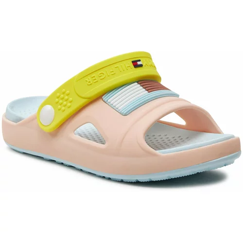 Tommy Hilfiger Sandali Comfy Sandal T3A2-33290-0083 S Pink/Yellow X447