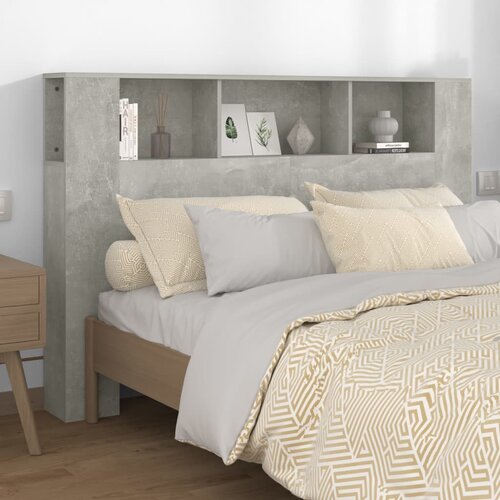 vidaXL vzglavna omarica betonsko siva 160x18,5x104,5 cm Cene
