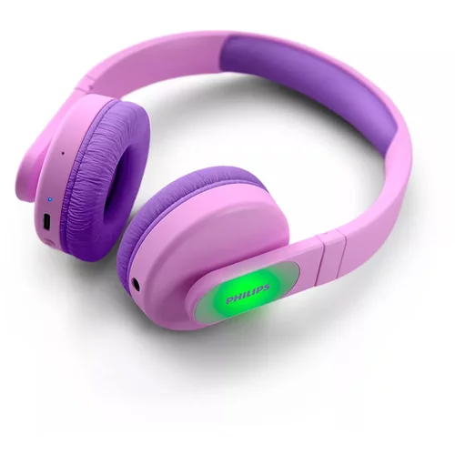  Slušalice Philips bluetooth dječije TAK4206PK. domet do 10m. boja pink