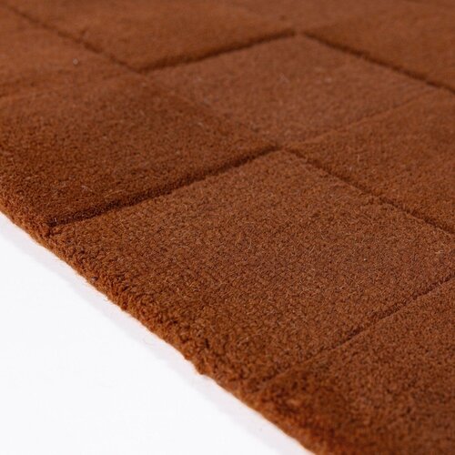 Flair Rugs Ročno tkana volnena preproga v barvi terakote 160x230 cm Checkerboard &amp;ndash; Slike