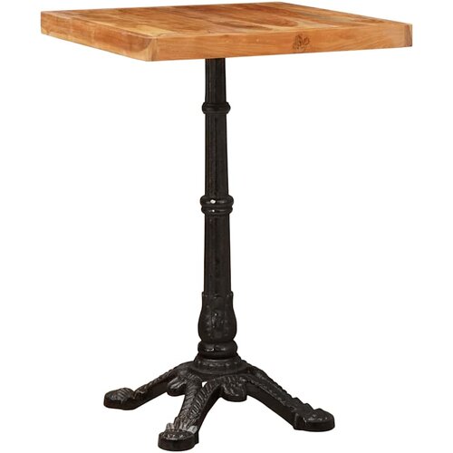 VidaXL Bistro stol Smeđa 50 x 50 x 76 cm Masivno bagremovo drvo Slike