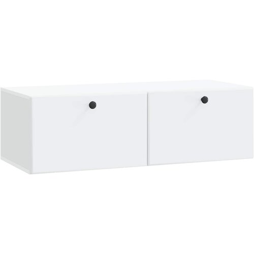 TV ormar za zid 98 x 41 x 30 cm Bijela Konstruirano drvo Zidne Slike