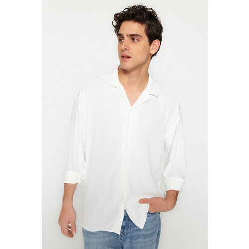 Trendyol shirt - white - oversize Slike