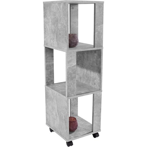 CARRYHOME regal 34/111/34 cm siva Slike