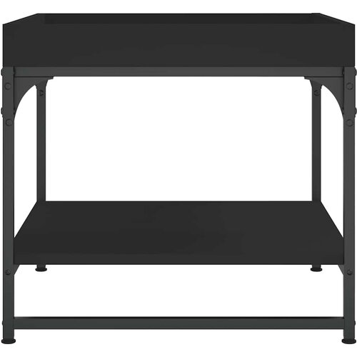  Stolić za kavu crni 49,5 x 49,5 x 45 cm od konstruiranog drva Slike