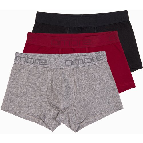 Ombre men's cotton boxer shorts with logo - 3-pack mix Slike