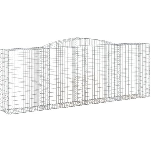  Lučne gabionske ko&amp;scaron;are 15kom 400x50x140/160cm pocinčano željezo Slike