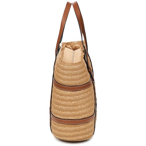 Pieces Nakupovalne torbe PCKIRSTINE SHOPPER Bež Slike