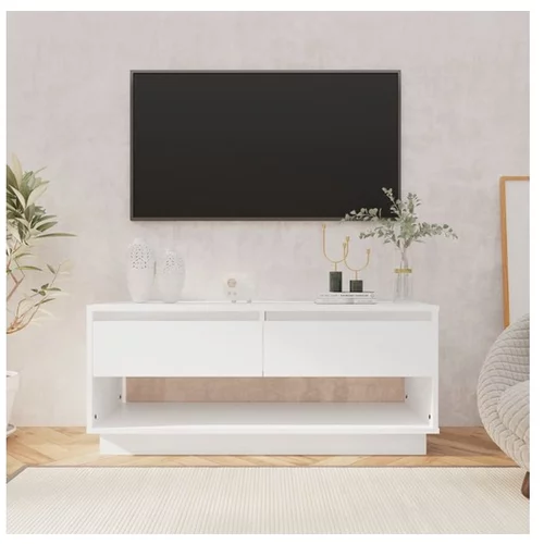  TV omarica bela 102x41x44 cm iverna plošča