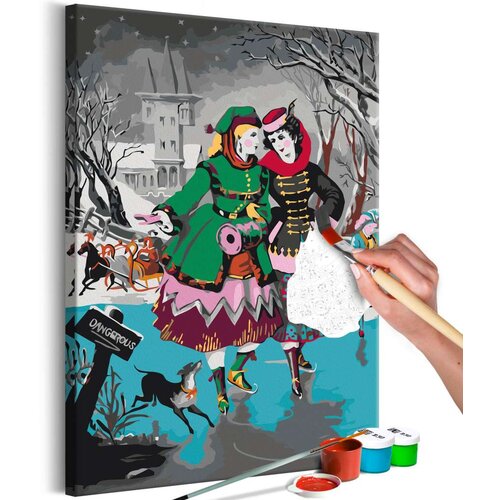  Slika za samostalno slikanje - Ice Skating 40x60 Cijene