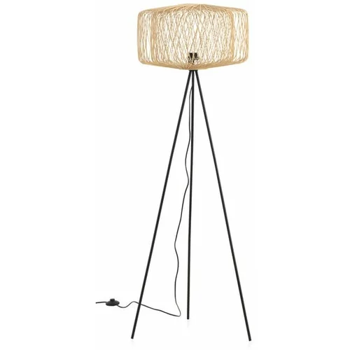 Geese Stoječa svetilka v naravni barvi s senčnikom iz ratana (višina 146 cm) Jule –
