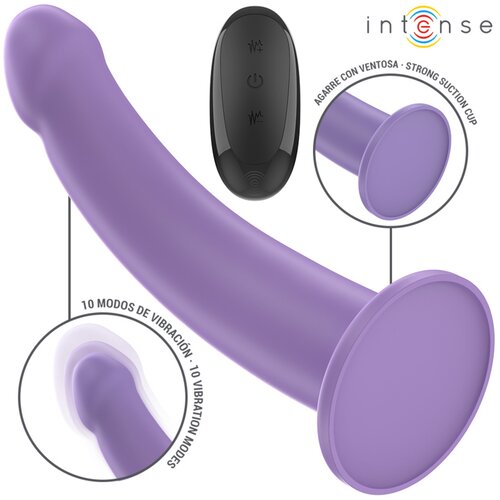 Intense Eddie Vibrator with Suction Cup &amp;amp; Remote Control Purple Slike