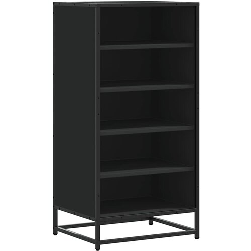 Maison Chic Regal za čevlje - Polica za čevlje črn 48x38x97,5 cm inženirski les, (21777279) Slike