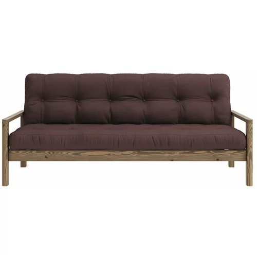Karup Design Tamno smeđa sklopiva sofa 205 cm Knob –