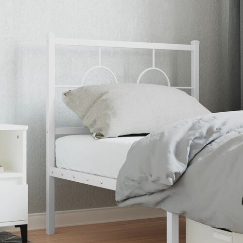  Metalno uzglavlje za krevet bijelo 75 cm - Bijela 75 cm 1 Slike