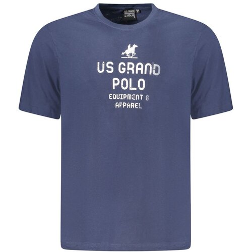 U.S. Grand Polo Club Mu&amp;scaron;ka Majica Kratkih Rukava US Grand Polo Plava Slike