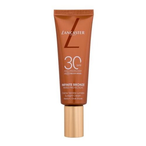 Lancaster Infinite Bronze Tinted Protection puder za vse tipe kože 50 ml Odtenek 2 medium/dark Slike