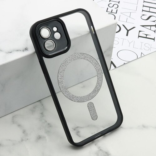 Maska diamond magsafe za iphone 12/ crna Slike