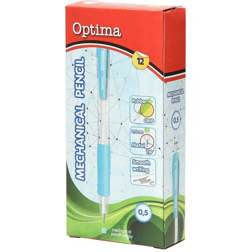 Optima Tehnični svinčnik Grippy, 0.5 mm, moder Slike