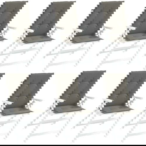 vidaXL Blazina za stol 6 kosov melanž temno siva 120x50x4 cm blago Cene
