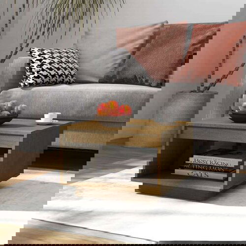vidaXL Klubska mizica medeno rjava 50x50x33,5 cm trdna borovina Cene