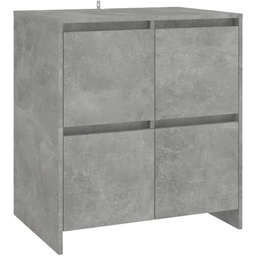  Komode 2 kom siva boja betona 70 x 41 x 75 cm konstruirano drvo Slike