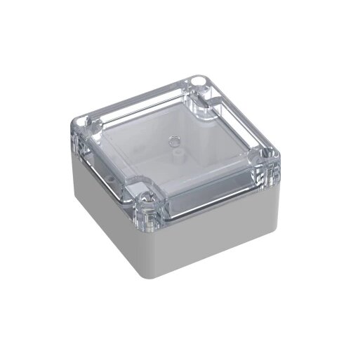 TRU COMPONENTS 6U07080804139 TC-13865060 industrijsko kućište 75 x 75 x 45 polikarbonat svijetlosiva, prozirna 1 kom. Cene