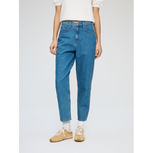 Reserved Mom fit traperice - plava Cijene