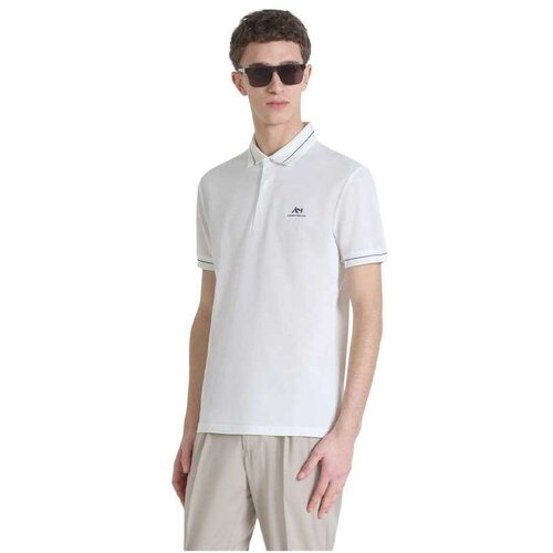 Antony Morato bela polo muška majica AMKS024951000831011 Cene