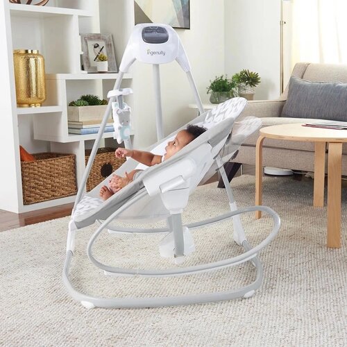 Kids II ingenuity ljulja&amp;scaron;ka za bebe swing and rocker-raylan, 0-9kg Slike