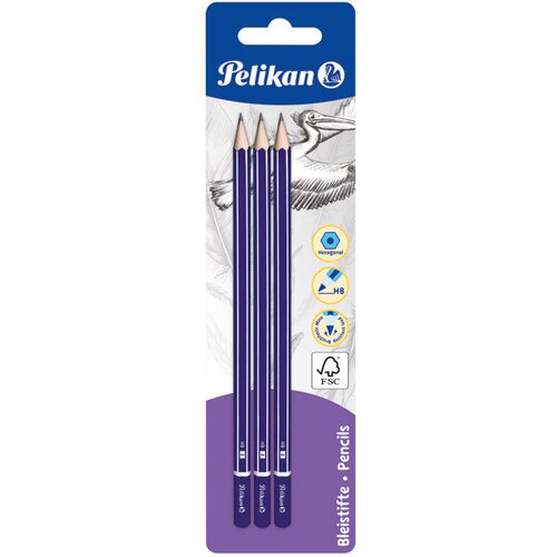 Olovka GRAFITNA HB STANDARD PK3 PELIKAN 978841 BLISTER Cene