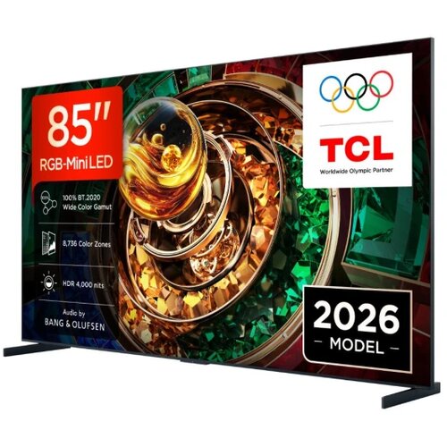 Tcl televizor 85RM9L rgb- mini led 85&amp;quot; 4K uhd 144Hz google tv crna Slike