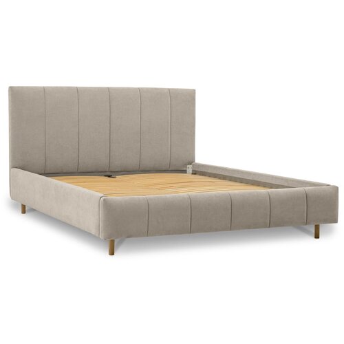 Scandic Bež tapecirani bračni krevet s prostorom za odlaganje s podnicom 180x200 cm Zee &amp;ndash; Slike