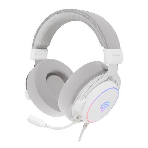 Genesis Neon 764 Headset Wired Head-band Gaming USB Type-A White Slike
