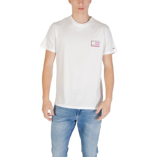 Tommy Hilfiger Polo majice dolgi rokavi TJM SLIM POP COLOR F DM0DM21577 Bela Slike