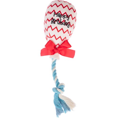 TIAKI igrača za pse rojstnodnevni balon - L 30 x &amp;Oslash; 9 cm Slike