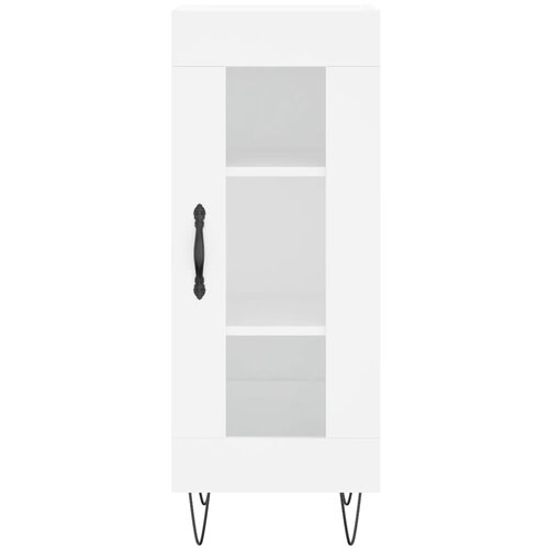 Visoka komoda bijeli 34,5x34x180 cm od konstruiranog drva Slike