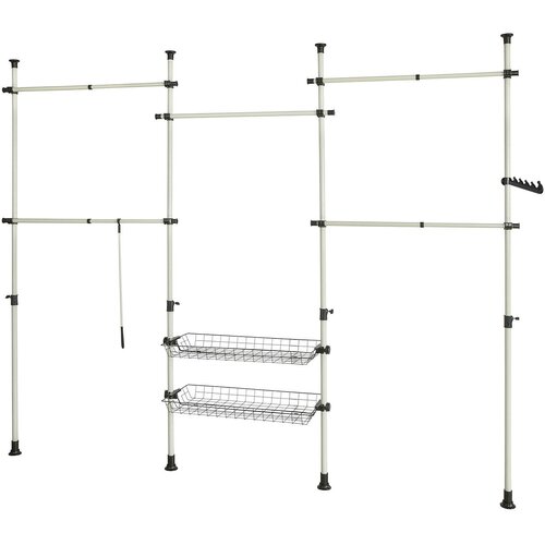 SoBuy teleskopski garderobni sistem bele barve v stilu minimalizma, (20814563) Cene