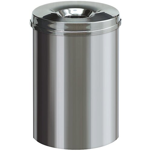 Brabantia varnostni koš za papir, nerjavno jeklo, samodejno gašenje, prostornina 30 l, VxØ 470 x 335 mm, sijajna površina Cene