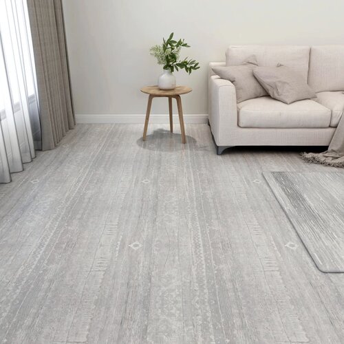 vidaXL Samolepilne talne plošče 55 kosov PVC 5,11 m² sive Cene