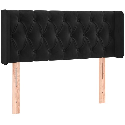 Maison Chic vzglavna omarica - nočna omarica - posteljna omarica z u&amp;scaron;esi črno 103x16x78/88 cm žamet, (21712830) Slike