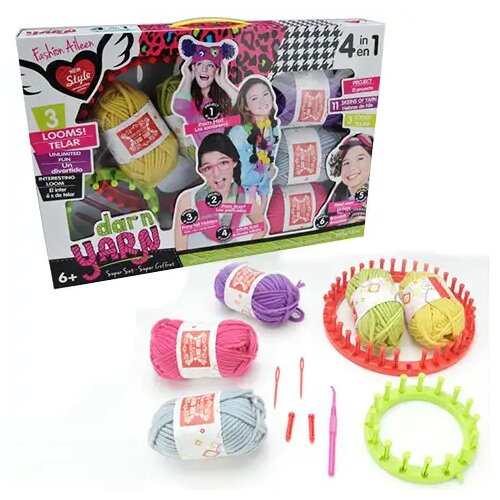 Magic Toys Set za pletenje 4 u 1 sa obojenom pređom Cene
