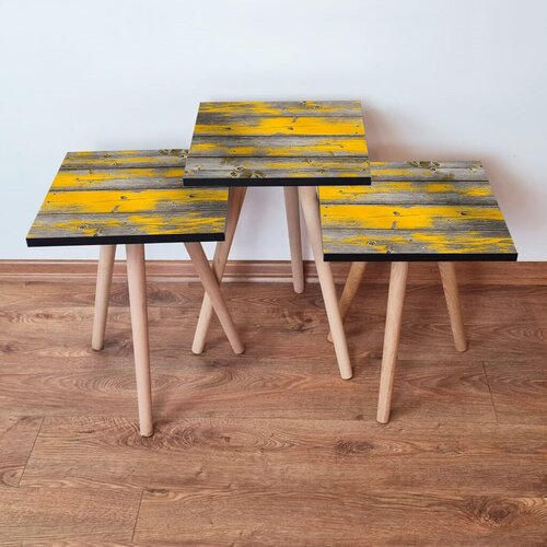 Hanah home set klub stočića 3Shp173, 3 komada, Krem Cene
